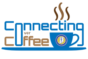 Connecting Over Coffee Casual Networking Logo